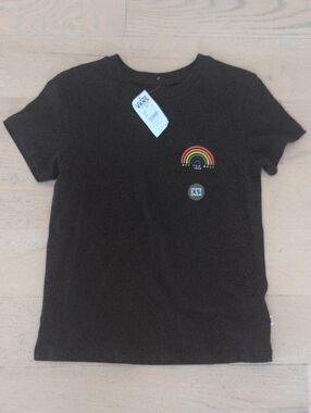 NWT Vans Black Rainbow Graphic Tee - Women's XS